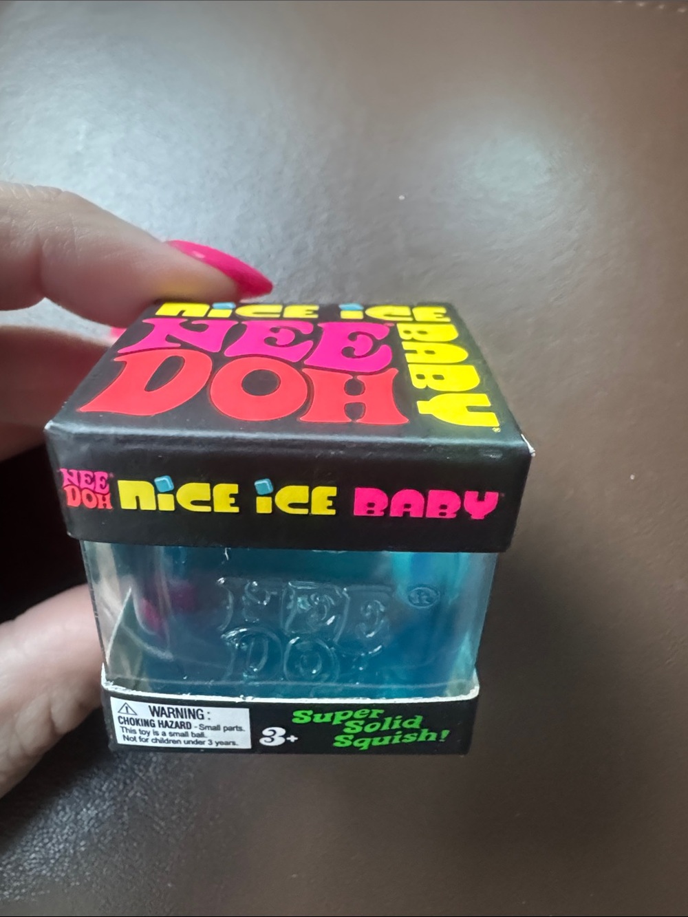 Nee Doh Nice Ice Baby Blue Squish Toy